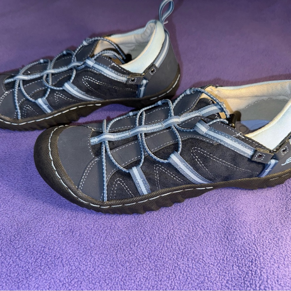 JBU Stylish Blue Suede Outdoor Shoes